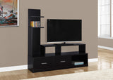 L&S Basics 10434 Tv Stand - 60"L / Cappuccino With A Display Tower