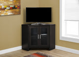 L&S Basics 10438 Tv Stand - 42"L / Cappuccino Corner With Glass Doors