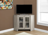 L&S Basics 10439 Tv Stand - 42"L / Dark Taupe Corner With Glass Doors