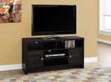 L&S Basics 10441 Tv Stand - 48"L / Cappuccino With Glass Doors