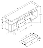 L&S Basics 10450 Tv Stand - 60"L / Cappuccino With 2 Storage Drawers