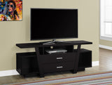 L&S Basics 10450 Tv Stand - 60"L / Cappuccino With 2 Storage Drawers