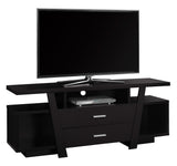 L&S Basics 10450 Tv Stand - 60"L / Cappuccino With 2 Storage Drawers