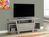 L&S Basics 10451 Tv Stand - 60"L / Dark Taupe With 2 Storage Drawers