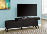 L&S Basics 10452 Tv Stand - 67"L To 84"L / Cappuccino / 2 Drawers