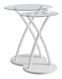 L&S Basics 10489 Nesting Table - 2Pcs Set / White Bentwood
