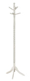 L&S Basics 10495 Coat Rack - 72"H / Antique White Wood Traditional Style