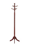 L&S Basics 10496 Coat Rack - 72"H / Cherry Solid Wood Traditional Style