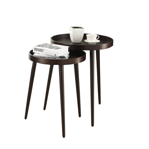 L&S Basics 10511 Nesting Table - 2Pcs Set / Cappuccino