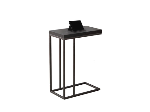 L&S Basics 10519 Accent Table - Cappuccino / Bronze Metal