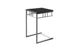 L&S Basics 10521 Accent Table - Black / Silver Metal