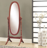 L&S Basics 10528 Mirror - 59"H / Walnut Oval Wood Frame