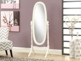 L&S Basics 10529 Mirror - 59"H / Antique White Oval Wood Frame