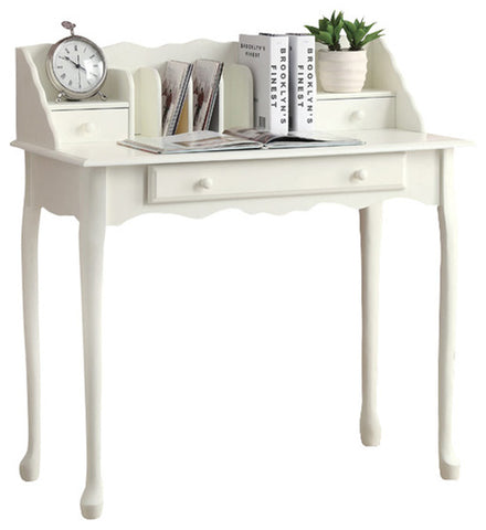 L&S Basics 10530 Desk - 36"L / Antique White Traditional