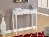 L&S Basics 10534 Accent Table - 36"L / Antique White Hall Console