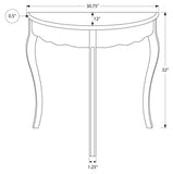 L&S Basics 10545 Accent Table - 31"L / Dark Cherry Hall Console