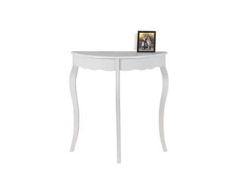 L&S Basics 10546 Accent Table - 31"L / Antique White Hall Console