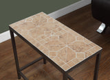 L&S Basics 10571 Accent Table - Terracotta Tile Top / Hammered Brown