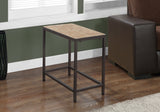 L&S Basics 10571 Accent Table - Terracotta Tile Top / Hammered Brown