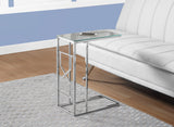 L&S Basics 10579 Accent Table - Mirror Top / Chrome Metal