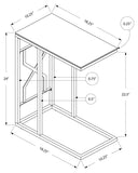 L&S Basics 10579 Accent Table - Mirror Top / Chrome Metal