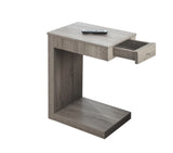 L&S Basics 10583 Accent Table - Dark Taupe With A Drawer