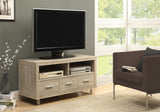 L&S Basics 10585 Tv Stand - 48"L / Natural With 3 Drawers