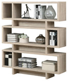 L&S Basics 10586 Bookcase - 55"H / Natural Modern Style