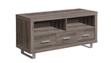 L&S Basics 10620 Tv Stand - 48" L / Dark Taupe With 3 Drawers
