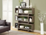 L&S Basics 10621 Bookcase - 55"H / Dark Taupe Modern Style