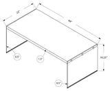 L&S Basics 10634 Coffee Table - Cappuccino With Tempered Glass