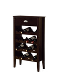L&S Basics 10662 Wine Rack - Cappuccino Storage For 16 Bottles