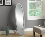 L&S Basics 10668 Mirror - 59"H / Grey Contemporary Oval Frame