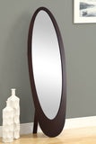 L&S Basics 10669 Mirror - 59"H / Cappuccino Contemporary Oval Frame