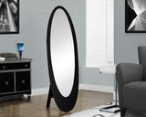 L&S Basics 10670 Mirror - 59"H / Black Contemporary Oval Frame
