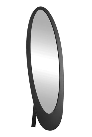 L&S Basics 10670 Mirror - 59"H / Black Contemporary Oval Frame