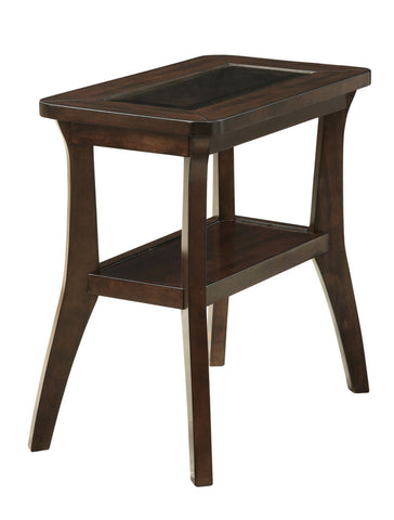 L&S Basics 10674 Accent Table - Dark Walnut Veneer