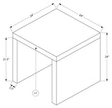 L&S Basics 10705 End Table - 24"X 24" / Mirror