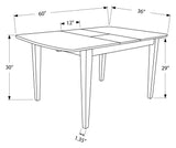 L&S Basics 10731 Dining Table - 36"X 48"X 60" / Maple / With A Leaf