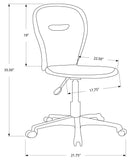 L&S Basics 10732 Office Chair - Black Leather-Look Fabric