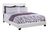 L&S Basics 10757 Bed - Queen Size / White Leather-Look