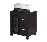 L&S Basics 10761 Office Cabinet - Cappuccino 2 Drawer On Castors