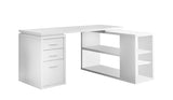 L&S Basics 10772 Computer Desk - White Left Or Right Facing Corner