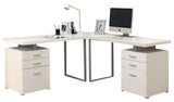 L&S Basics 10775 Computer Desk - 48"L / White Left Or Right Facing