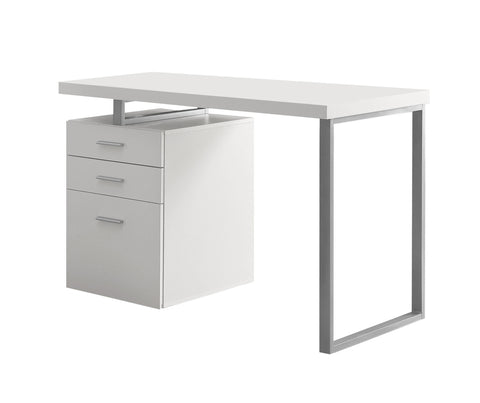 L&S Basics 10775 Computer Desk - 48"L / White Left Or Right Facing