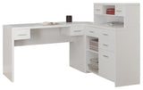 L&S Basics 10777 Computer Desk - White Left Or Right Facing Corner