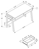 L&S Basics 10778 Computer Desk - 48"L / Cappuccino With A Storage Drawer