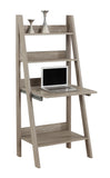 L&S Basics 10786 Computer Desk - 61"H / Dark Taupe Ladder Style