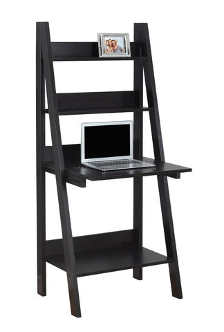 L&S Basics 10787 Computer Desk - 61"H / Cappuccino Ladder Style