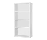 L&S Basics 10797 Bookcase - 48"H / White With Adjustable Shelves